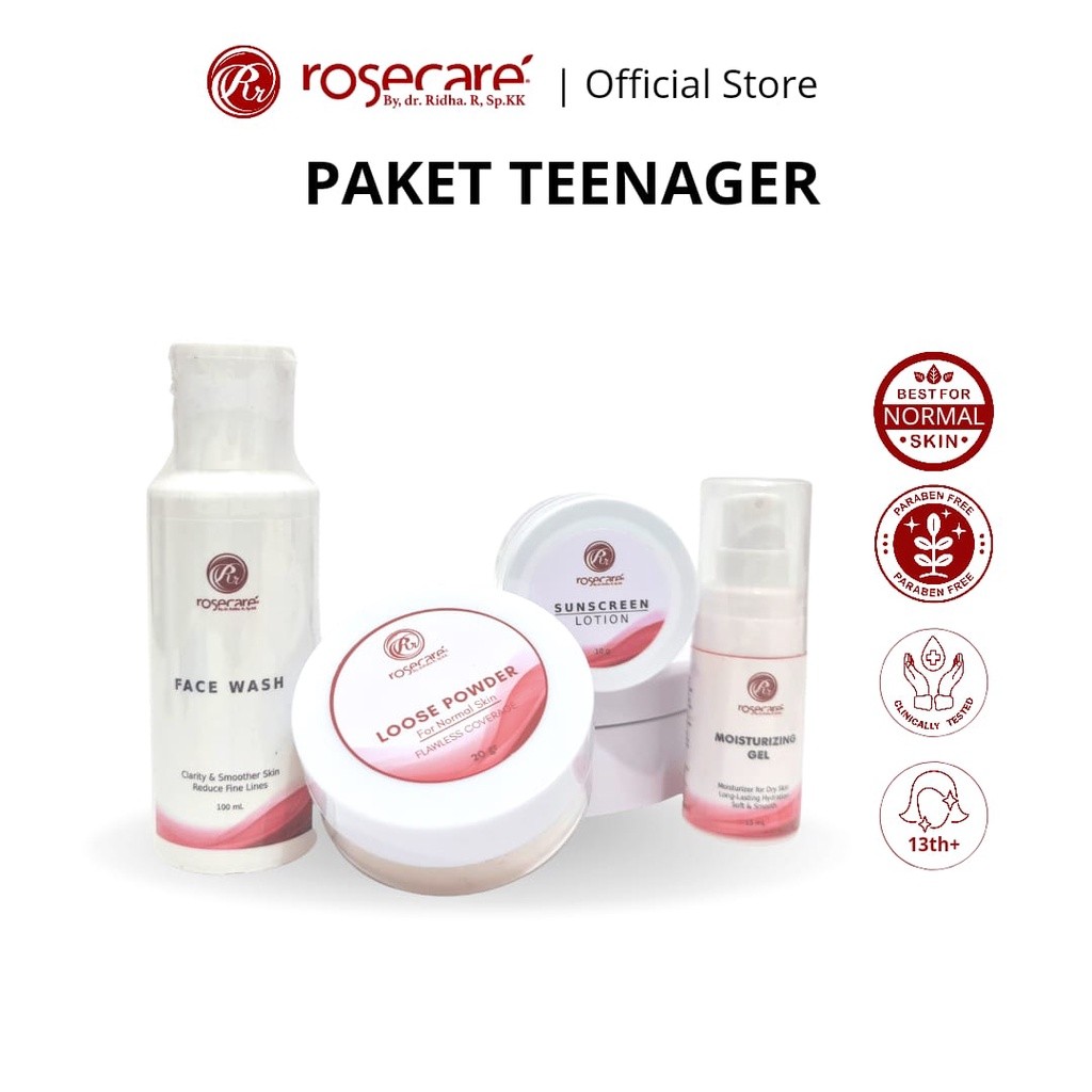 171127c85140f8ab9cfb98379d6312fb.jpg PAKET BASIC ROSECARE PERAWATAN WAJAH PRIA WANITA ANAK REMAJA SKINCARE HALAL BPOM - Gambar 1