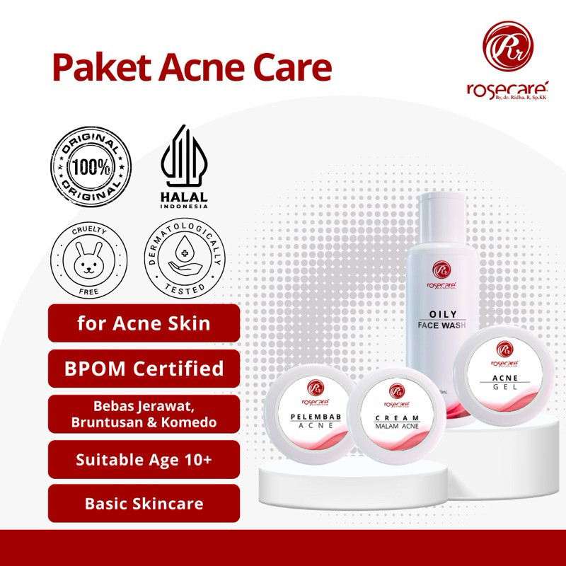 id-11134207-7r98r-lr494tv3rb5g8b.jpg PAKET ACNE CARE REMAJA ROSECARE SKINCARE CREAM WAJAH KRIM PERAWATAN UNTUK KULIT JERAWAT BRUNTUSAN REMAJA PELAJAR MULAI USIA 13TH - Gambar 1