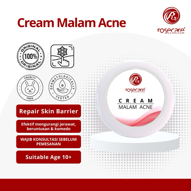 id-11134207-7r98r-lr7bg66wx8p298.jpg CREAM MALAM ACNE PERAWATAN UNTUK KULIT BERJERAWAT CREAM DOKTER SPESIALIS KULIT PENGHILANG JERAWAT BPOM HALAL - Gambar 1