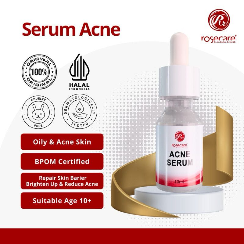 id-11134207-7r98x-lr65n4suts3d52.jpg SERUM ACNE ROSECARE ACNE GEL PELEMBAB ACNE CREAM MALAM ACNE CREAM JERAWAT 1 TEA TREE OIL NIACINAMIDE ANTI JERAWAT ACNE MENGECILKAN PORI - Gambar 1
