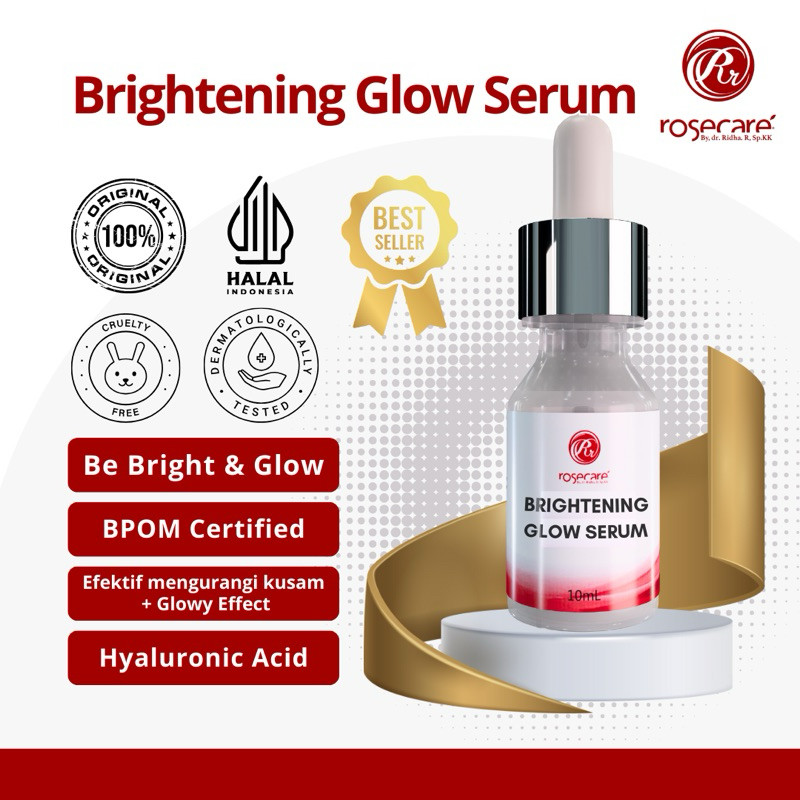 id-11134207-7r98z-lra3zrh0vux265.jpg SERUM GLOW ROSECARE BRIGHTENING GLOW SERUM MENGATASI KULIT WAJAH SERUM PREMIUM ULTIMATE MIRACLE KUSAM WARNA TIDAK MERATA DAN GELAP - Gambar 1