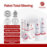 PAKET TOTAL GLOWING ROSECARE KRIM SKINCARE CREAM DALAM PENGAWASAN DOKTER SPESIALIS KULIT BPOM
