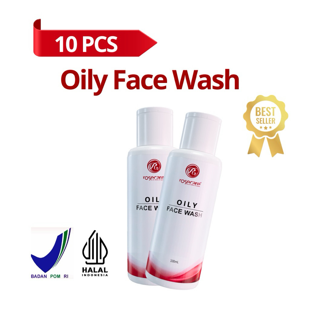 id-11134207-7ra0p-mbe0qkdyvpezbc.jpg PAKET BUNDLING 10 PCS OILY FACE WASH ROSECARE HALAL MUI BPOM NON SLS - Gambar 1