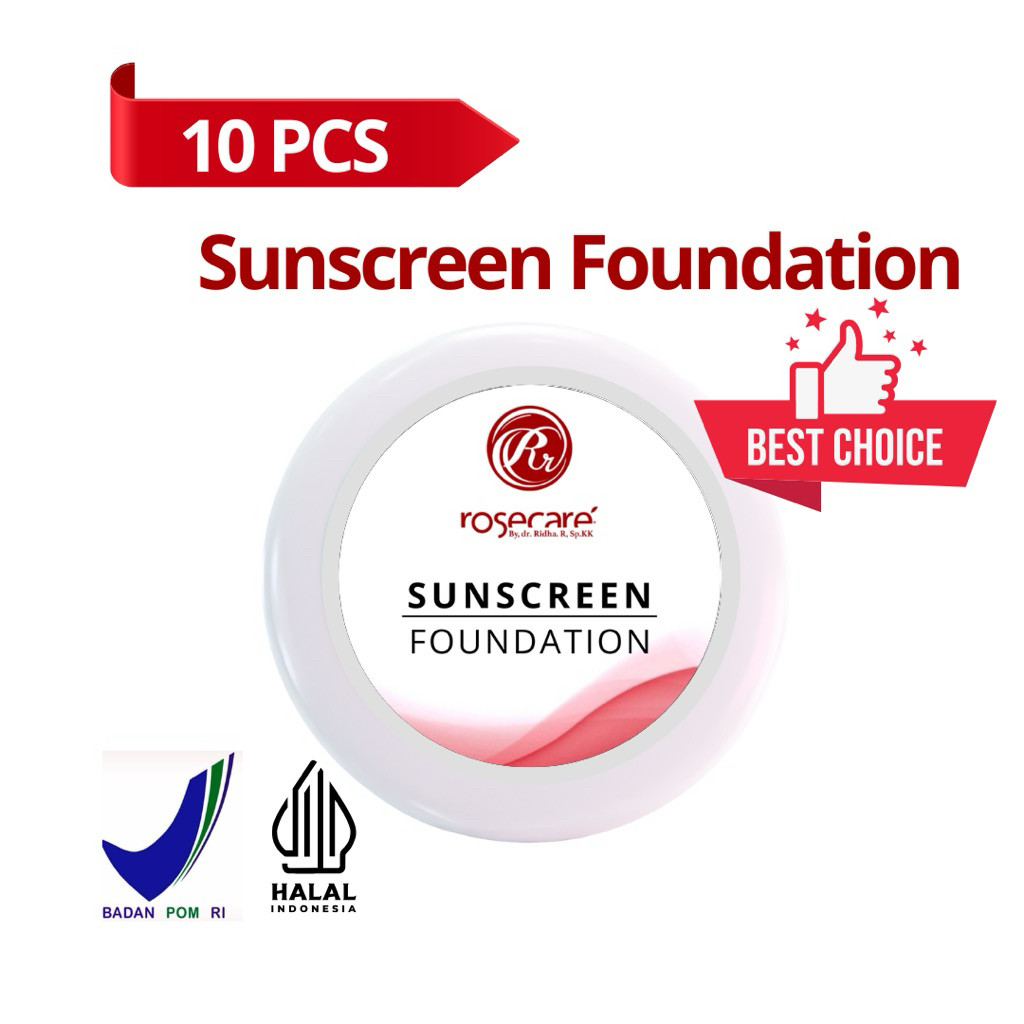 id-11134207-7ra0r-mbe18x6xvfcb7c.jpg PAKET BUNDLING 10 PCS SUNSCREEN FOUNDATION ROSECARE HALAL MUI BPOM CERTIFIED GLOWING SKIN - Gambar 1