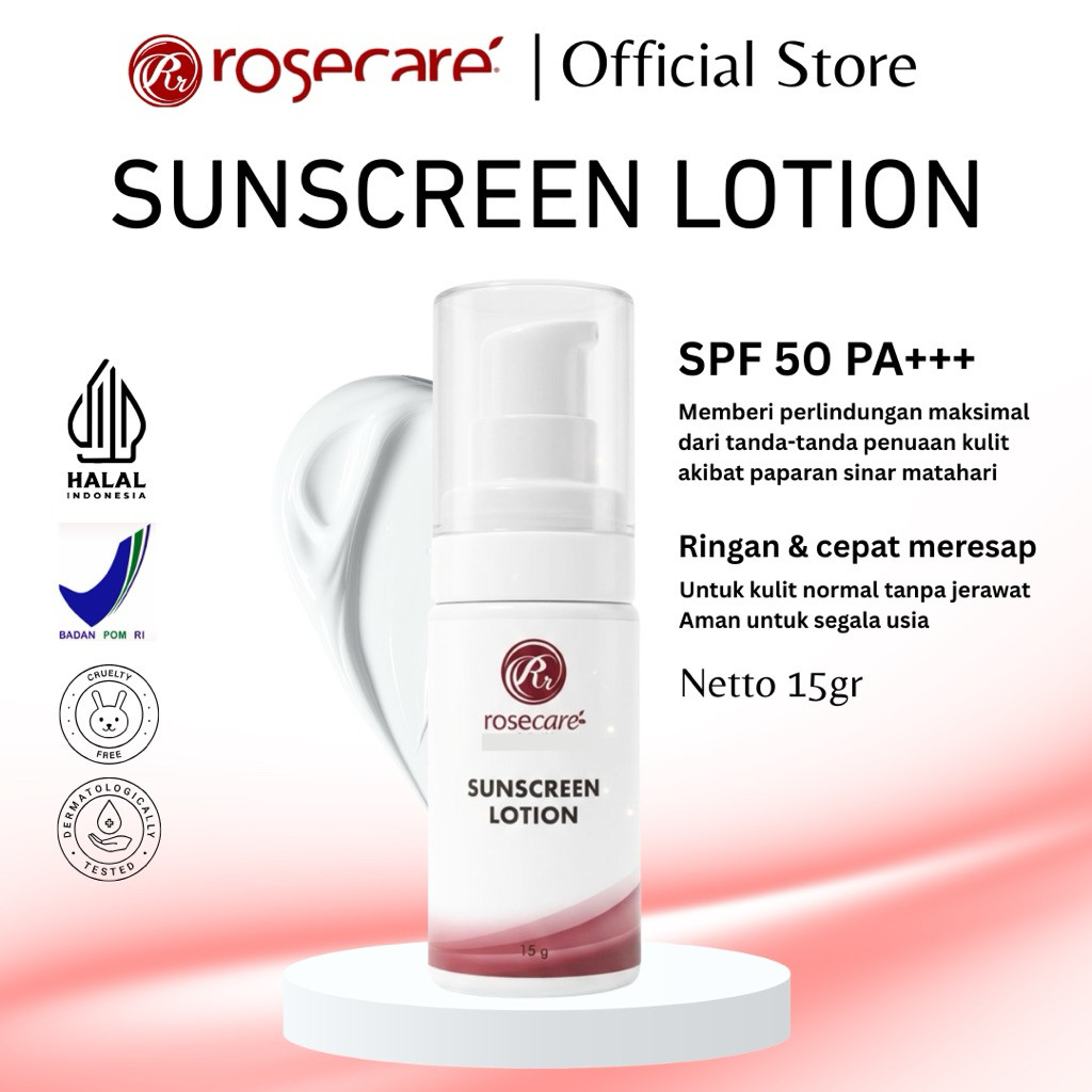 id-11134207-822wg-mo5i2flogx6oe2.jpg SUNSCREEN LOTION 15 Gram NEW PRODUCT SHADE PUTIH SUNBLOCK HALAL SPF 50 - Gambar 1