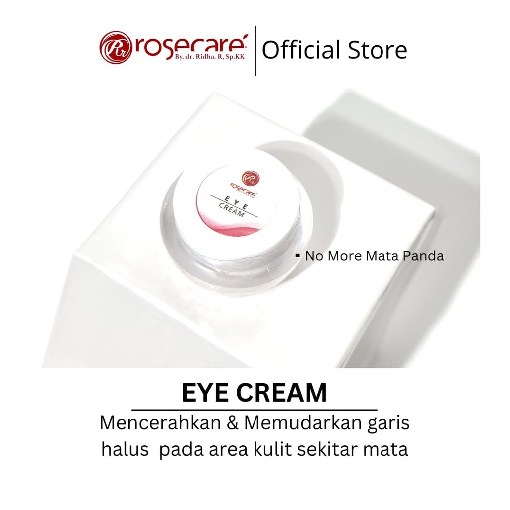 sg-11134201-22100-0agc0kj1v4iv3d.jpg Rosecare Eye Cream - Krim Mata Atasi Kerutan, Garis Halus, Kantung Mata, Dan Mata Panda - Gambar 1